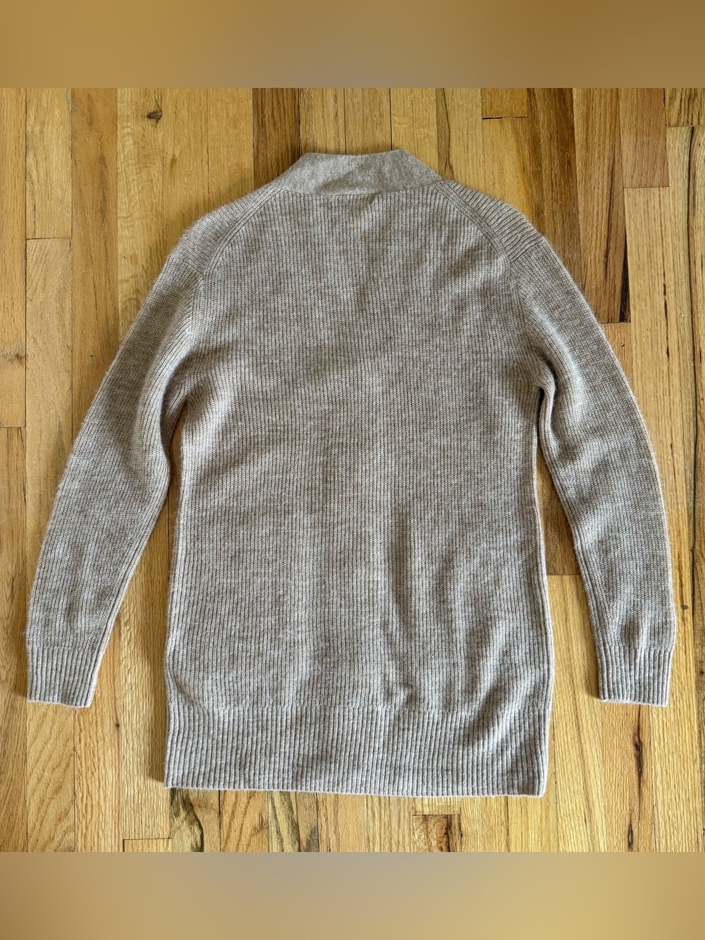 Quince Baby Alpaca/Wool Oversized Cardigan, Camel, Size S - Picture 6 of 10